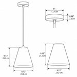 Cargar imagen en el visor de la Galería, Modern Milk Clear Glass Cone Pendant Light