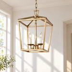 Bild in Gallery-Viewer laden, Modern Geometric Steel Lantern Pendant