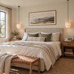 Bild in Gallery-Viewer laden, Modern Double Linen Drum Pendant Light