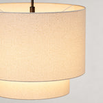 Bild in Gallery-Viewer laden, Modern Double Linen Drum Pendant Light