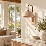 Charger l'image dans la visionneuse de galerie, Modern Travertine Alabaster Wall Sconce