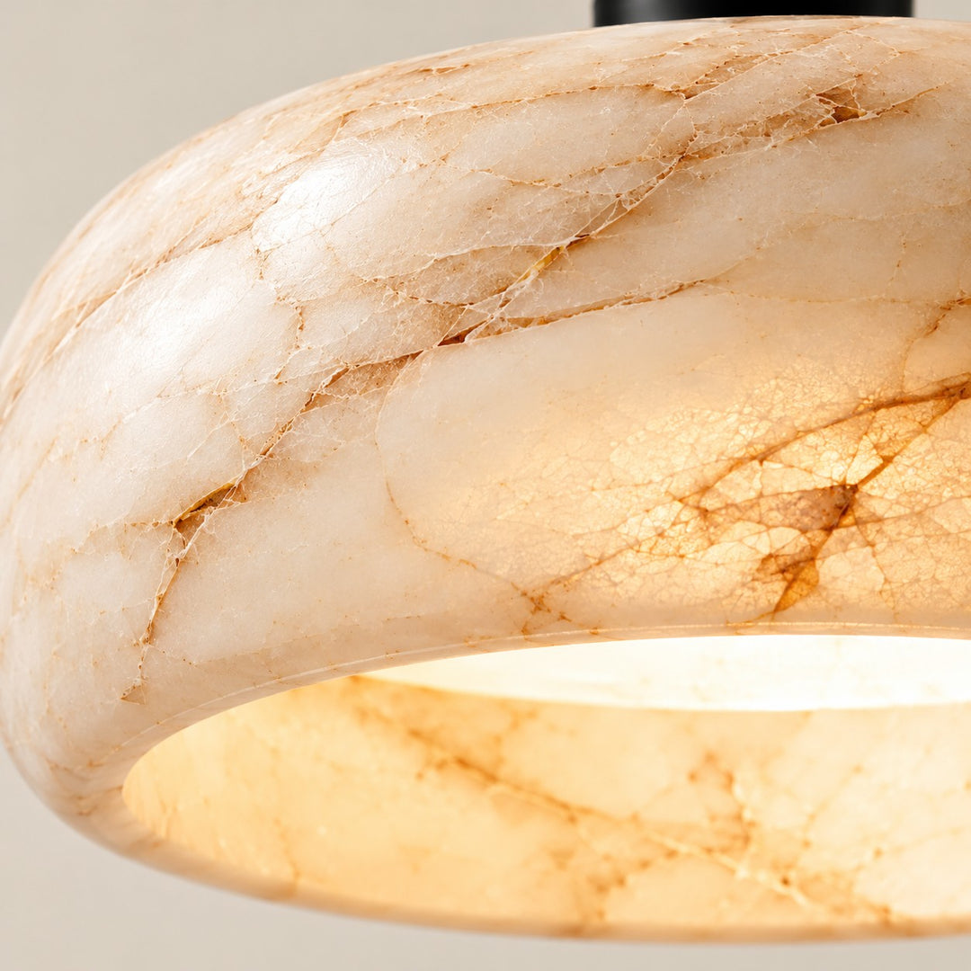 Modern Travertine Alabaster Wall Sconce