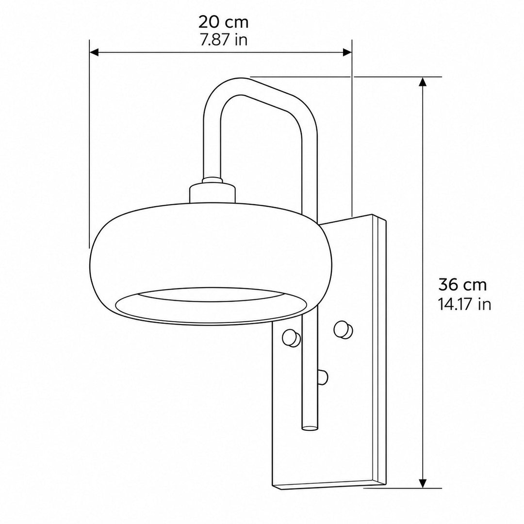Modern Travertine Alabaster Wall Sconce