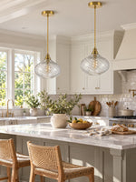 Load image into Gallery viewer, Modern Spiral Clear Glass Pendant Light
