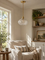 Load image into Gallery viewer, Modern Spiral Clear Glass Pendant Light