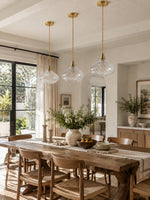 Load image into Gallery viewer, Modern Spiral Clear Glass Pendant Light