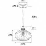 Load image into Gallery viewer, Modern Spiral Clear Glass Pendant Light