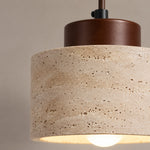 Bild in Gallery-Viewer laden, Modern Natural Stone and Wood Pendant Light