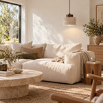 Bild in Gallery-Viewer laden, Modern Natural Stone and Wood Pendant Light