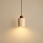Bild in Gallery-Viewer laden, Modern Natural Stone and Wood Pendant Light