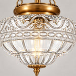 Charger l'image dans la visionneuse de galerie, Vintage Patterned Glass Chain Pendant