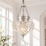Charger l'image dans la visionneuse de galerie, Vintage Patterned Glass Chain Pendant