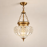 Charger l'image dans la visionneuse de galerie, Vintage Patterned Glass Chain Pendant