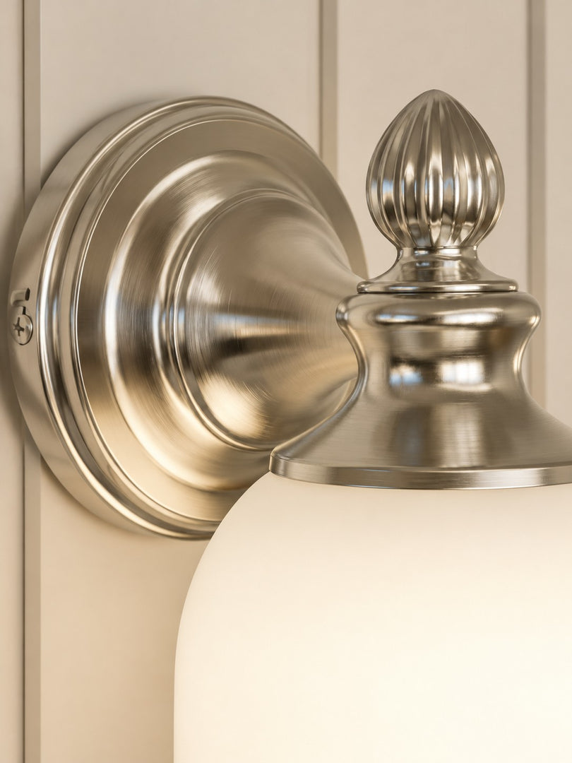 Modern Frosted Glass Vanity Light