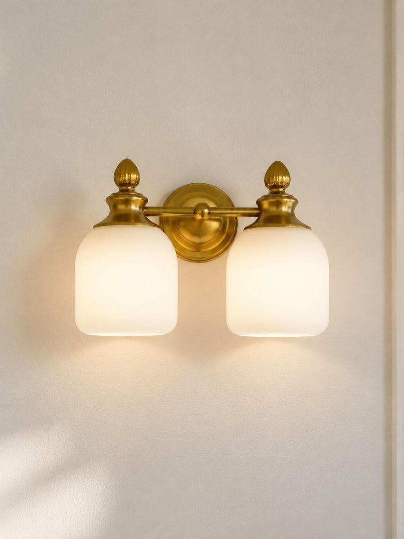 Modern Frosted Glass Vanity Light