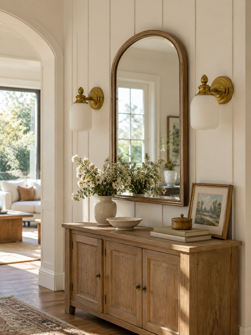 Modern Frosted Glass Vanity Light