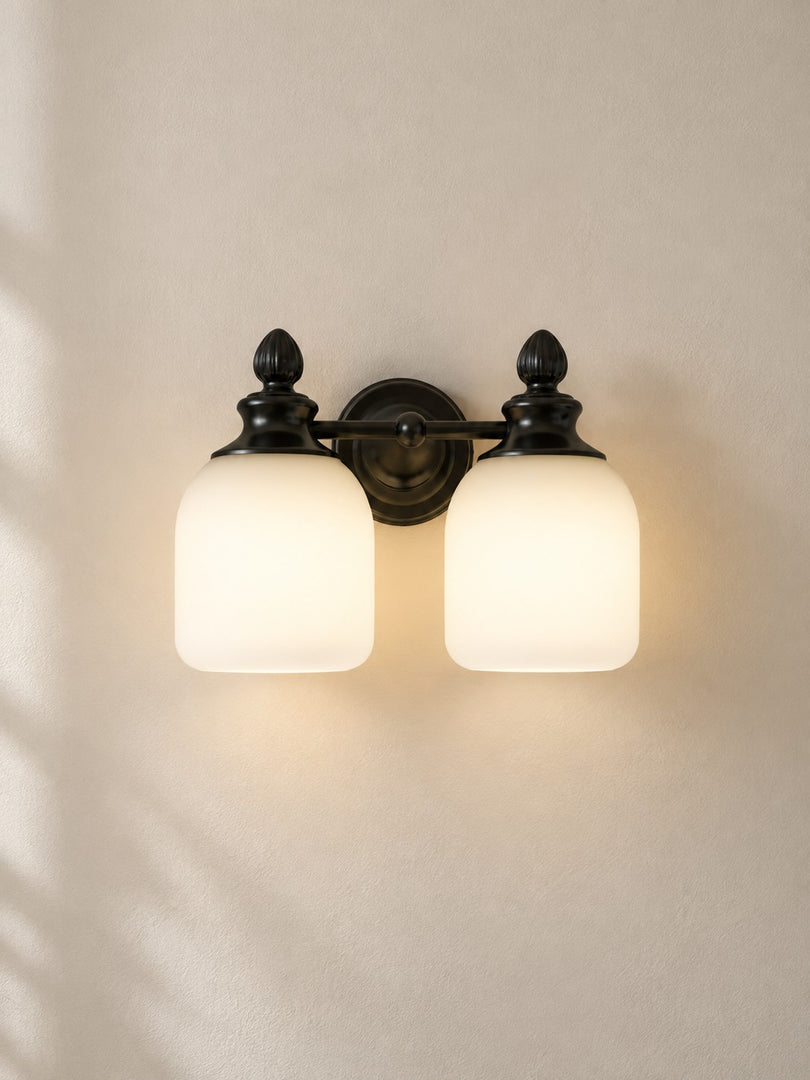 Modern Frosted Glass Vanity Light