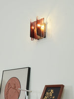 Cargar imagen en el visor de la Galería, Aplique de pared con panel de vidrio: elegante aplique ambiental
