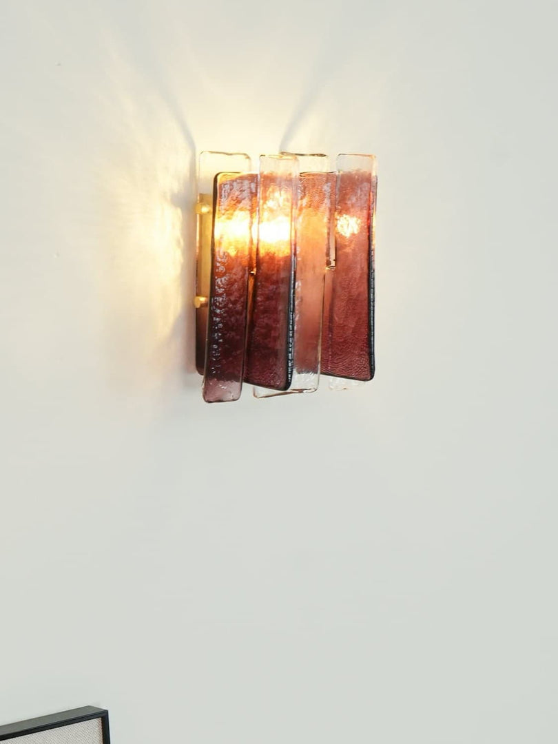 Aplique de pared con panel de vidrio: elegante aplique ambiental