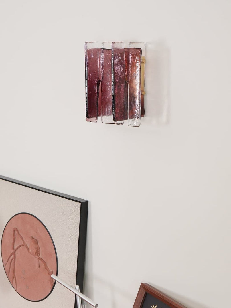 Aplique de pared con panel de vidrio: elegante aplique ambiental
