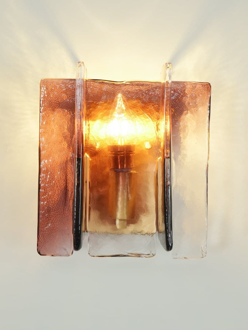Aplique de pared con panel de vidrio: elegante aplique ambiental