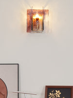 Cargar imagen en el visor de la Galería, Aplique de pared con panel de vidrio: elegante aplique ambiental
