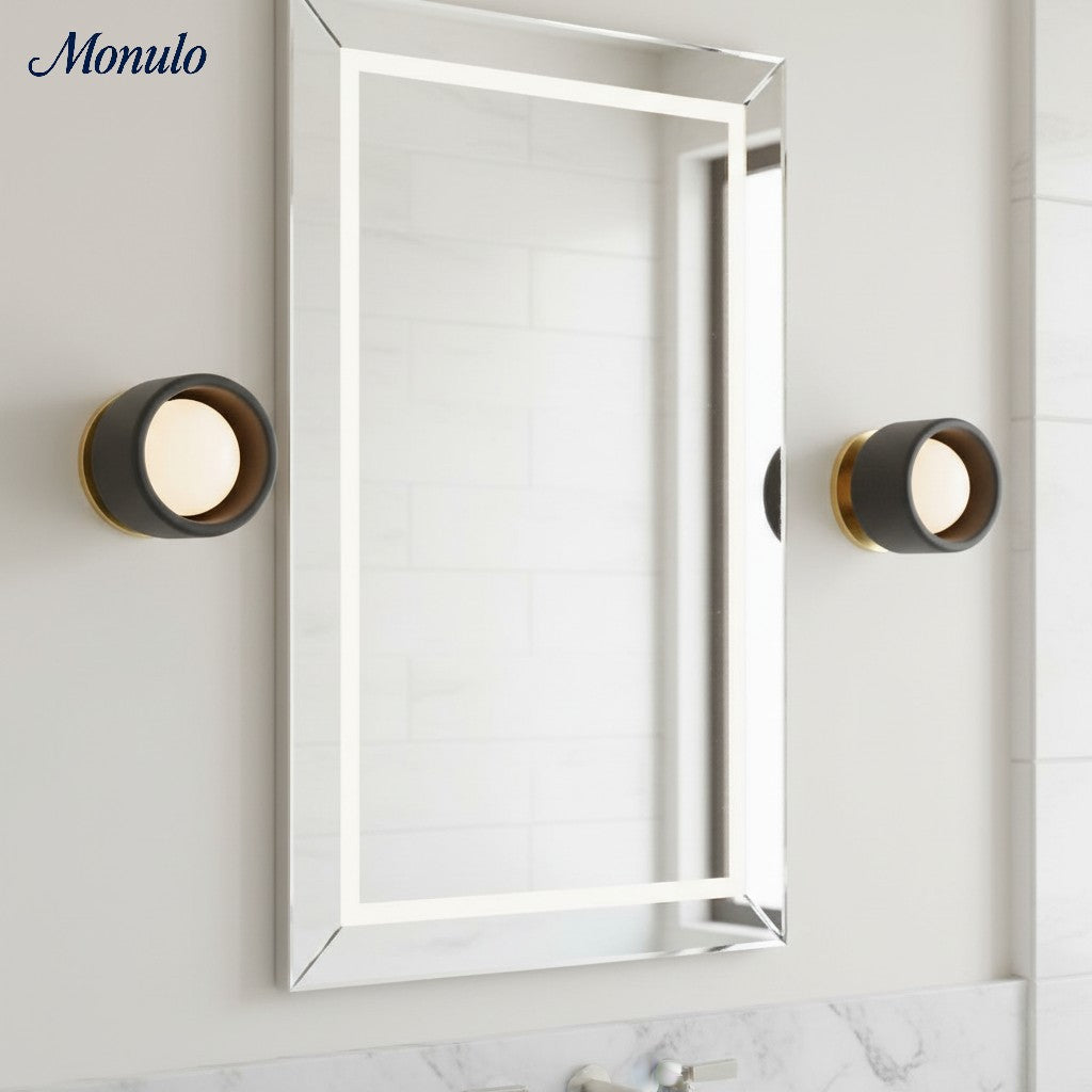 Aplique de pared de porcelana Cerova - Lámpara empotrada redonda minimalista de cerámica