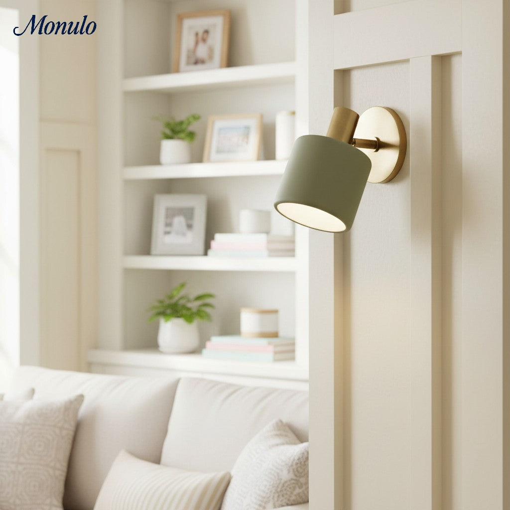 Aplique de pared de porcelana Cerova - Lámpara empotrada redonda minimalista de cerámica