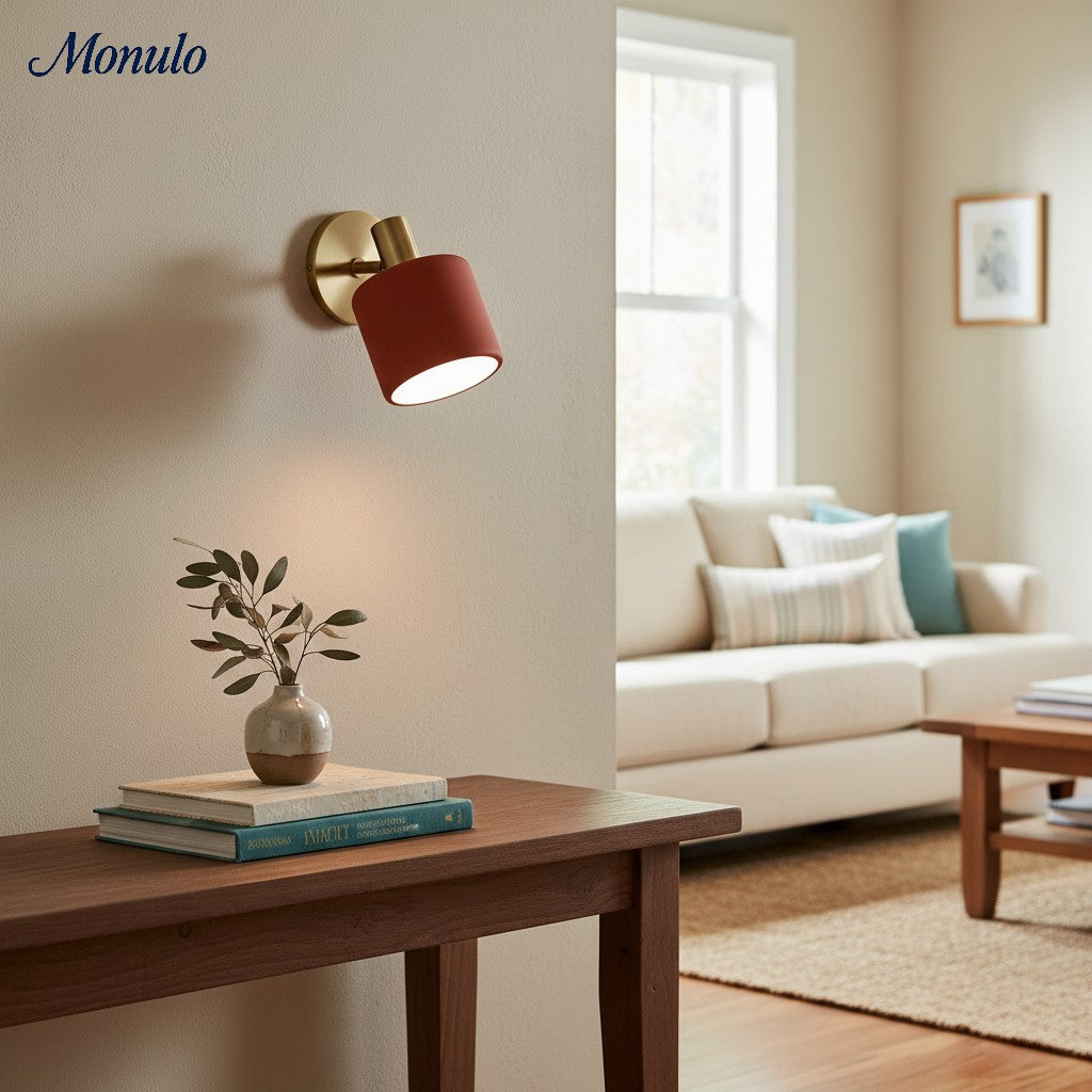 Aplique de pared de porcelana Cerova - Lámpara empotrada redonda minimalista de cerámica