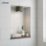 Load image into Gallery viewer, Cerova Porcelain Flush Mount Ceiling Light – Modern Low-Profile Fixture
