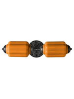 Cargar imagen en el visor de la Galería, Aplique de pared horizontal Eloise de cristal vintage americano con forma de farol
