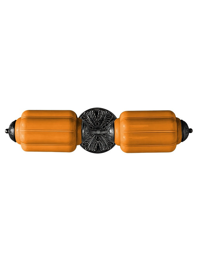 Aplique de pared horizontal Eloise de cristal vintage americano con forma de farol