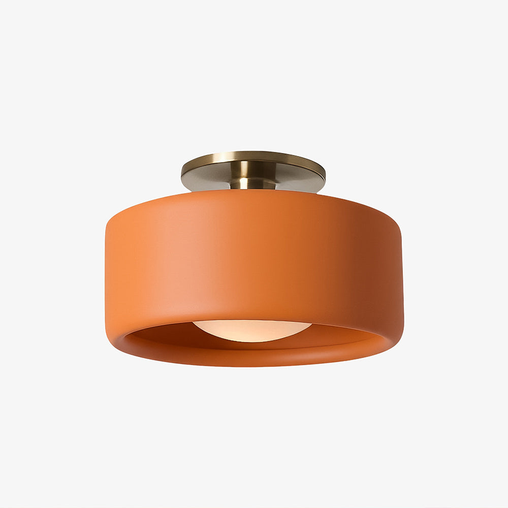 Cerova Porcelain Flush Mount Ceiling Light – Modern Low-Profile Fixture