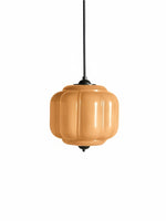 Load image into Gallery viewer, American Vintage Cream Glass Shade Shaped Eloise Chandelier
