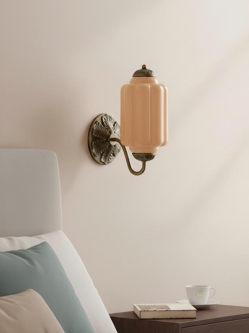 Vintage Milk Glass Sconce Bedside Hallway Eloise Wall Sconce