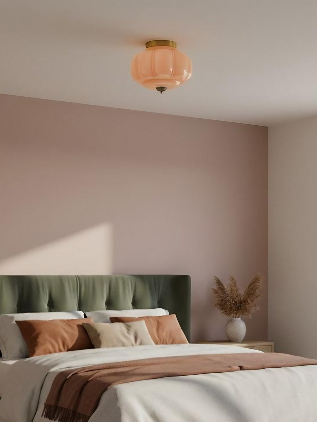Retro Milk Semi Flush Mount Eloise Ceiling Light