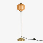 Load image into Gallery viewer, Eloise Textured Glass Pumpkin-Inspired Floor Lamp - Organic Artistry and Retro Style for Living Rooms