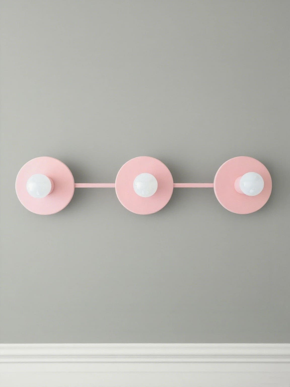 Minimal 3-Light Vanity Wall Sconce – Multiple Color Options Available