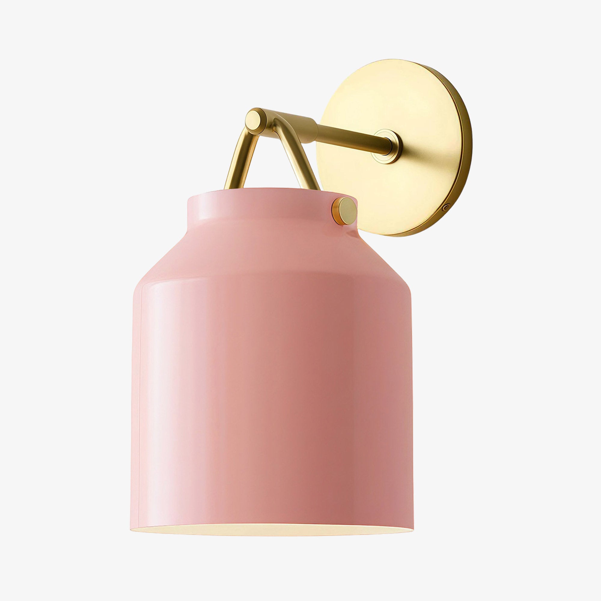 Hanton Minimalistische Wandleuchte – Vintage Milchglas-Wandleuchte mit Metallakzent