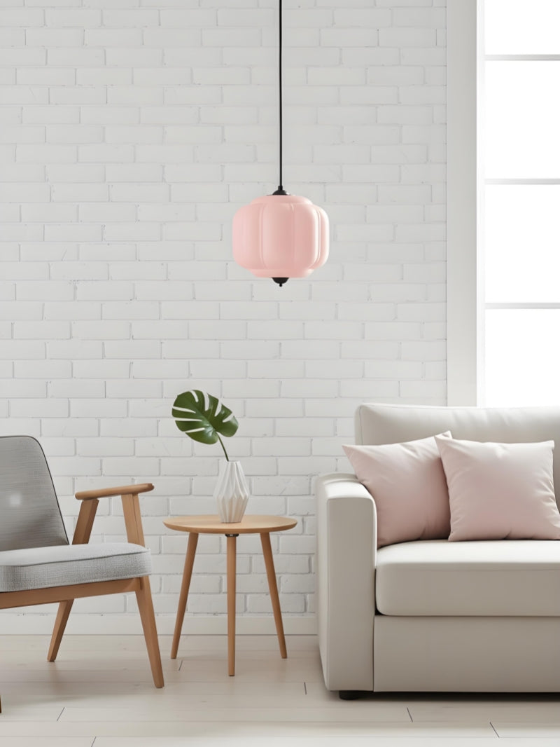American Vintage Cream Glass Shade Shaped Eloise Chandelier