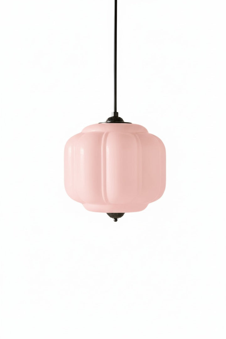 American Vintage Cream Glass Shade Shaped Eloise Chandelier