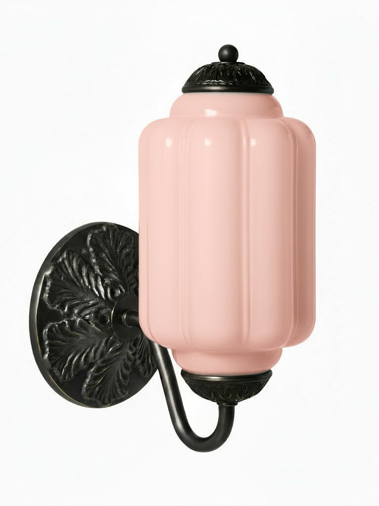 Applique murale vintage en verre laiteux pour chevet, couloir, Eloise 