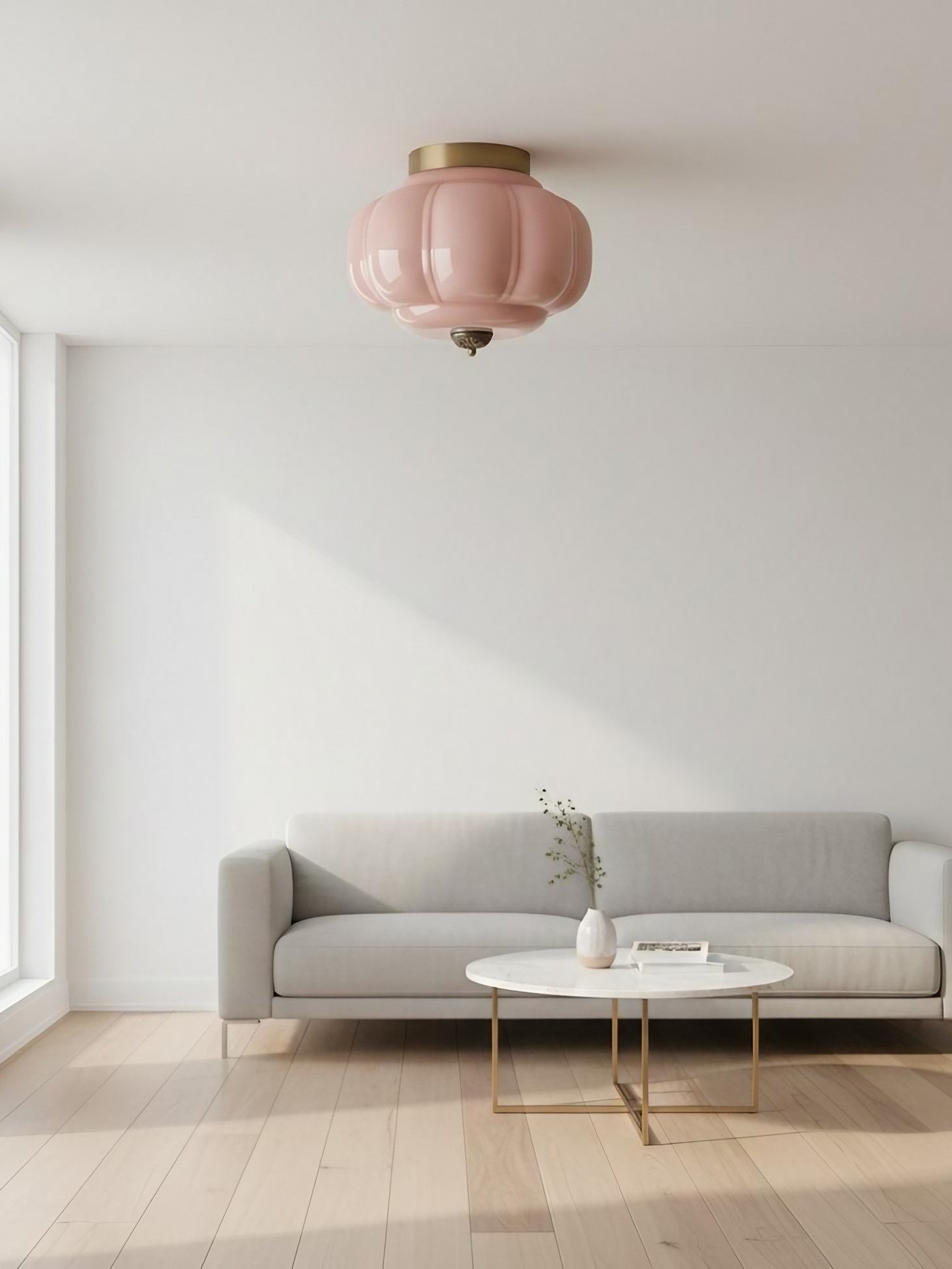 Retro Milk Semi Flush Mount Eloise Ceiling Light