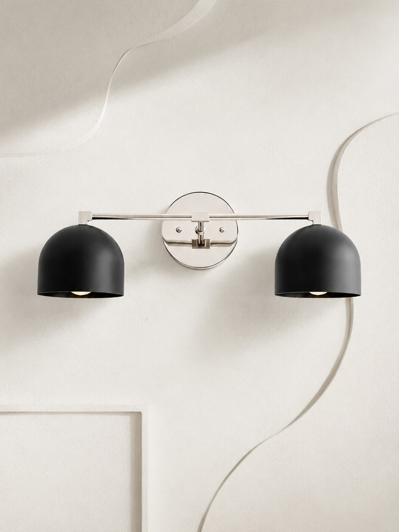Metio Dome Vanity Wall Light – Mid-Century Fixture for Bathroom