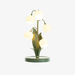 Load image into Gallery viewer, Verdoma Bell Orchid Elegant Table Lamp with Artistic Shade for Bedroom