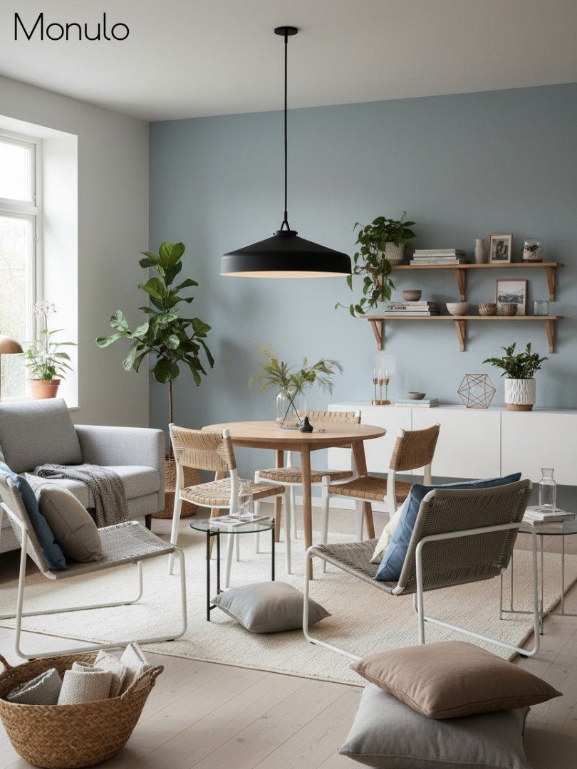 Hanton Nordic Metal Henry Pendant Light - Minimalist Glass And Metal Shade