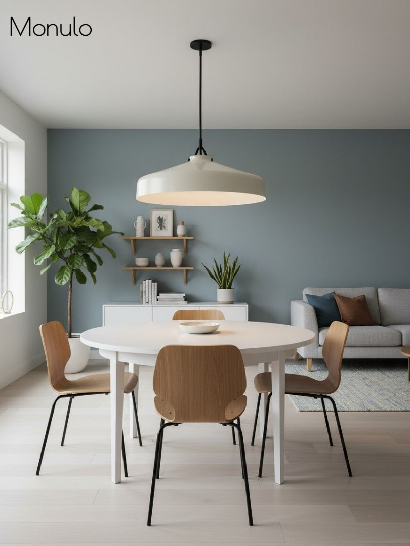 Hanton Nordic Metal Henry Pendant Light - Minimalist Glass And Metal Shade