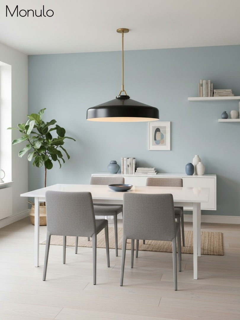 Hanton Nordic Metal Henry Pendant Light - Minimalist Glass And Metal Shade