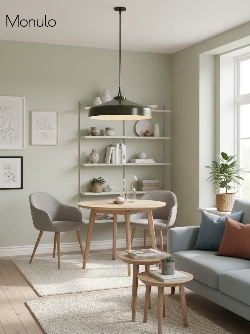 Hanton Nordic Metal Henry Pendant Light - Minimalist Glass And Metal Shade