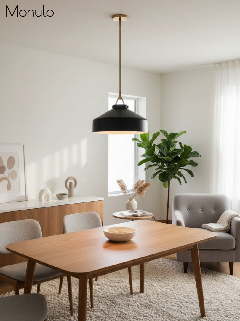 Hanton Nordic Metal Henry Pendant Light - Minimalist Glass And Metal Shade